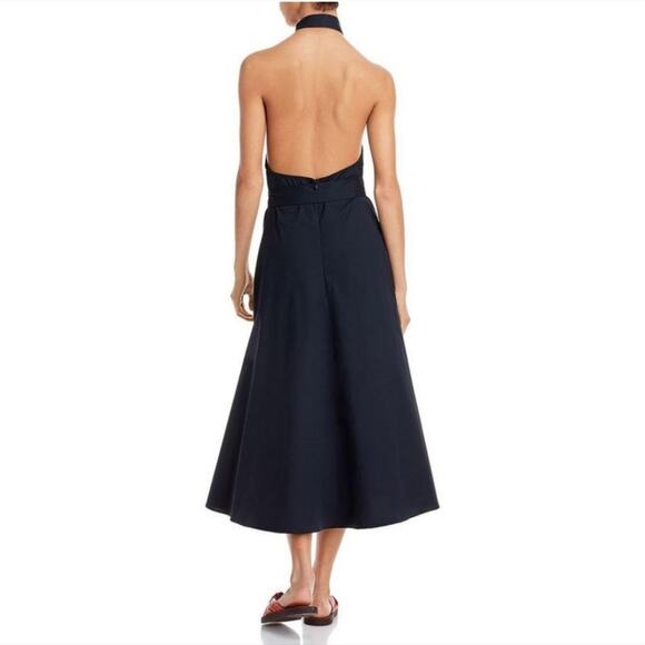 STAUD Kai Halter Dress in Black - Picture 6 of 14